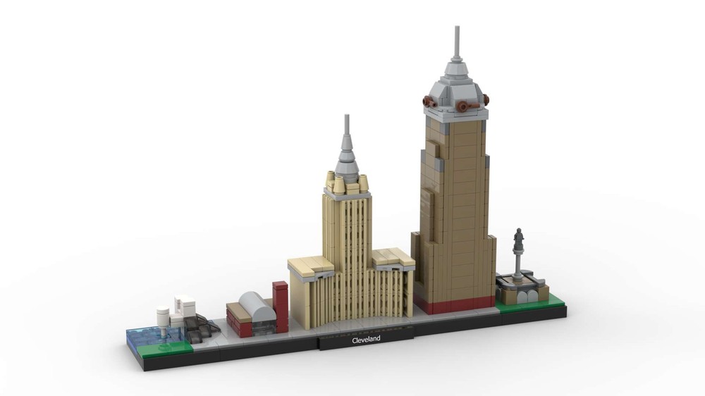Lego Cleveland Skyline