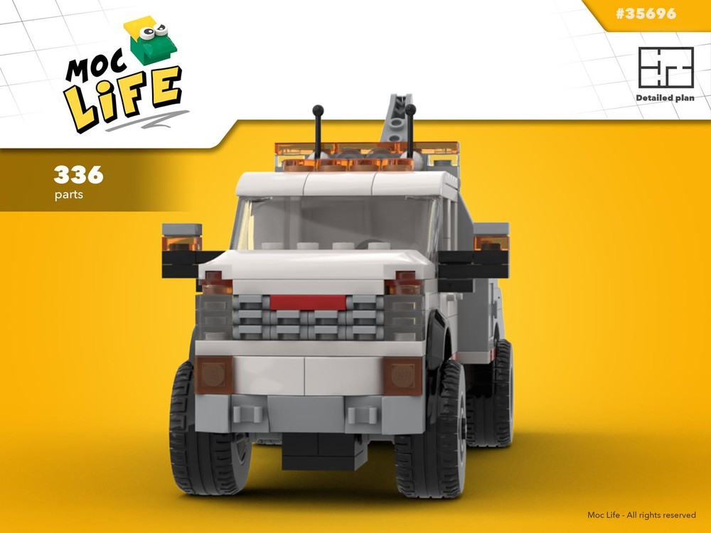 Lego GMC Sierra 3500 dually quad cab towing