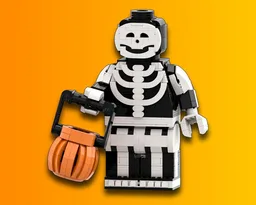Up-Scaled LEGO Minifigure Skeleton Costume