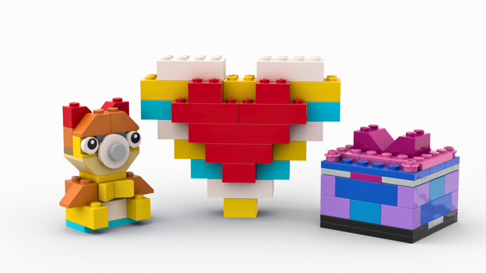 Lego 11005 Teddy bear Heart Ring box