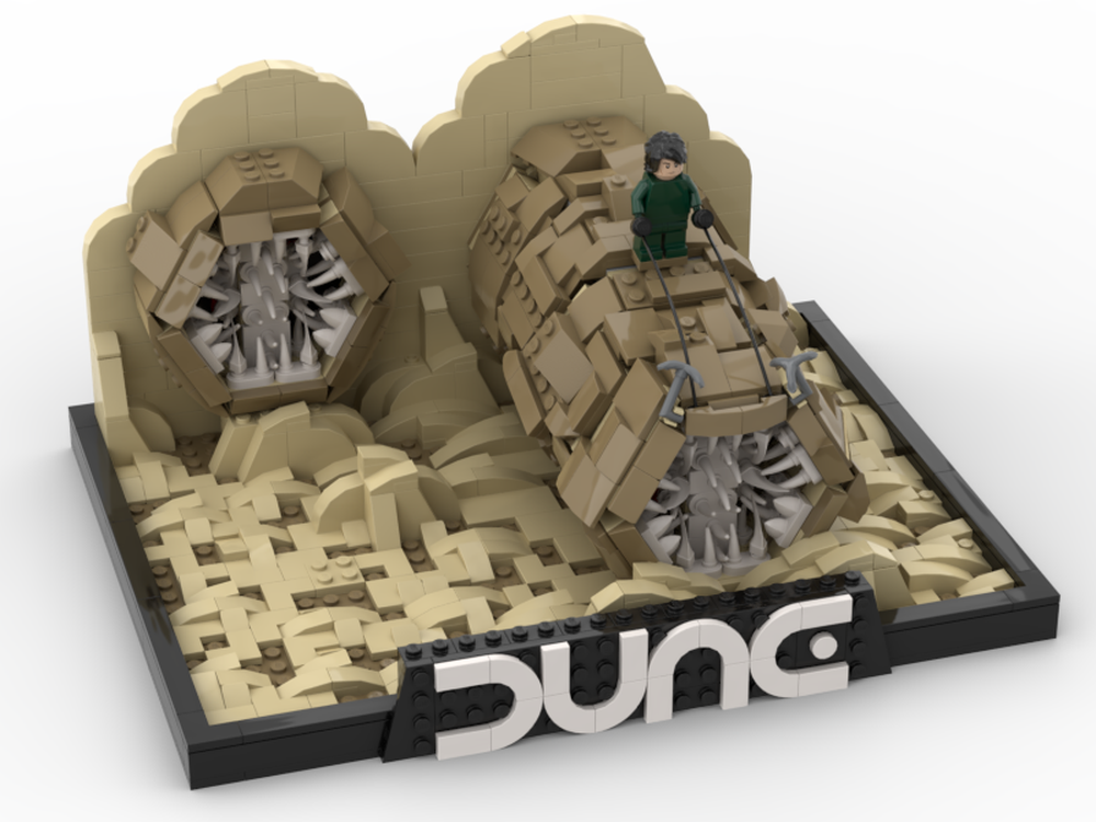 Lego Dune Part Two The sandworm (Shai-Hulud)