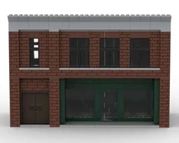 Modular store with upper office