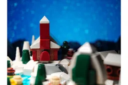 Winter Village Snow Globe