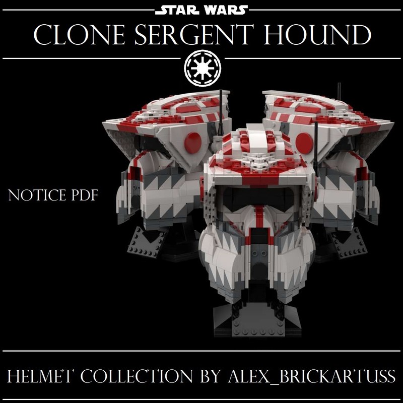 Lego Helmet Clone Sergent Hound