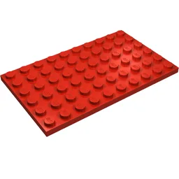Plate 6 x 10 / Red