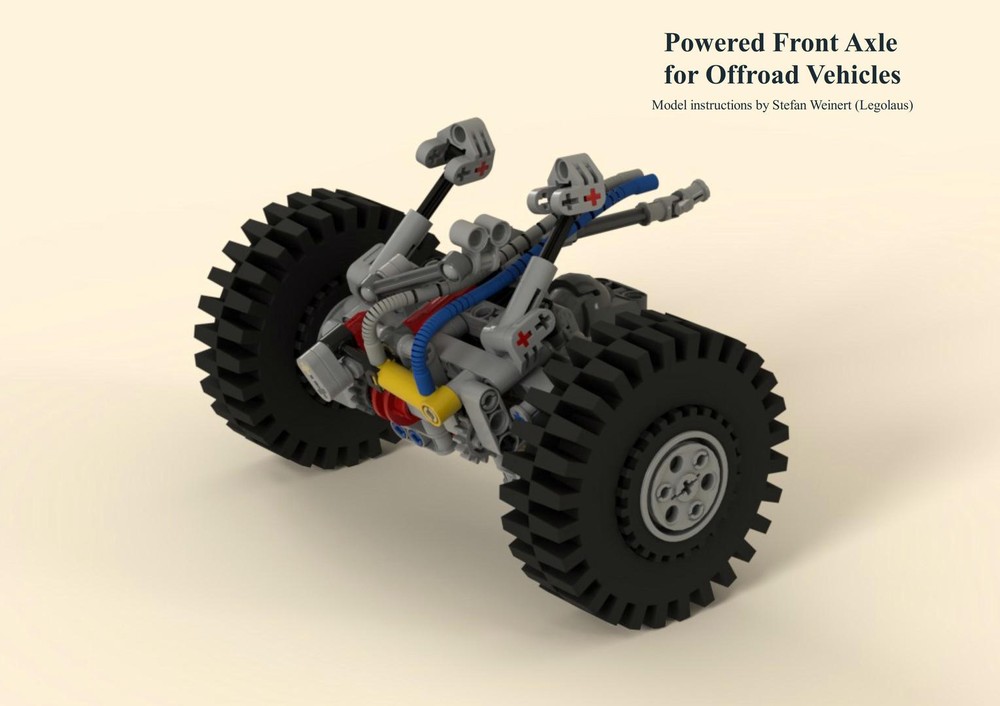 Lego Powered Front Axle for Offroad Vehicles