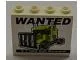 Panel 1 x 4 x 3 with Side Supports - Hollow Studs with 'WANTED $1.000.000 Reward' Pattern (Sticker) - Sets 8196 / 8199