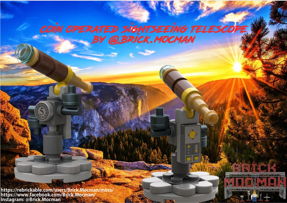 Lego Coin Operated Sightseeing Telescope (FREE)