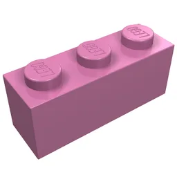 Brick 1 x 3 / Dark Pink