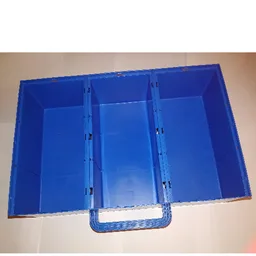 Storage Case Container, Build-N-Store Chest, 3 Section / Blue