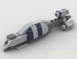 Miniature Recusant (to-scale with Lucrehulk)