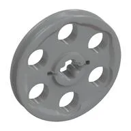 Technic Wedge Belt Wheel [aka Pulley] / Light Bluish Gray