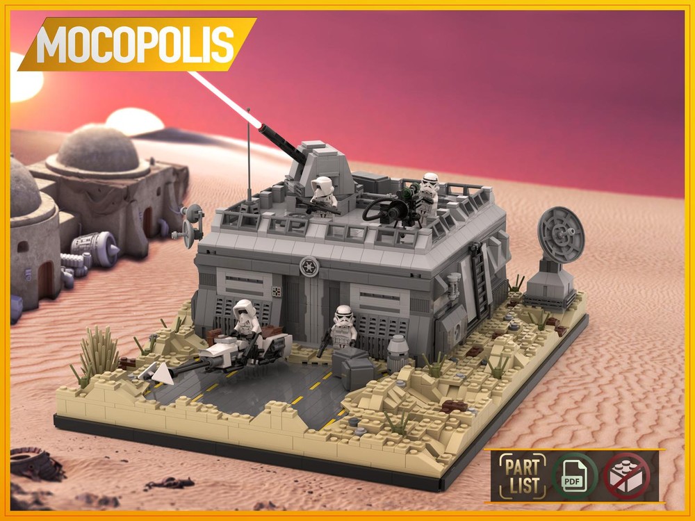 LEGO MOC SW Base (Outpost) on Tatooine | PDF instructions (NO PARTS)