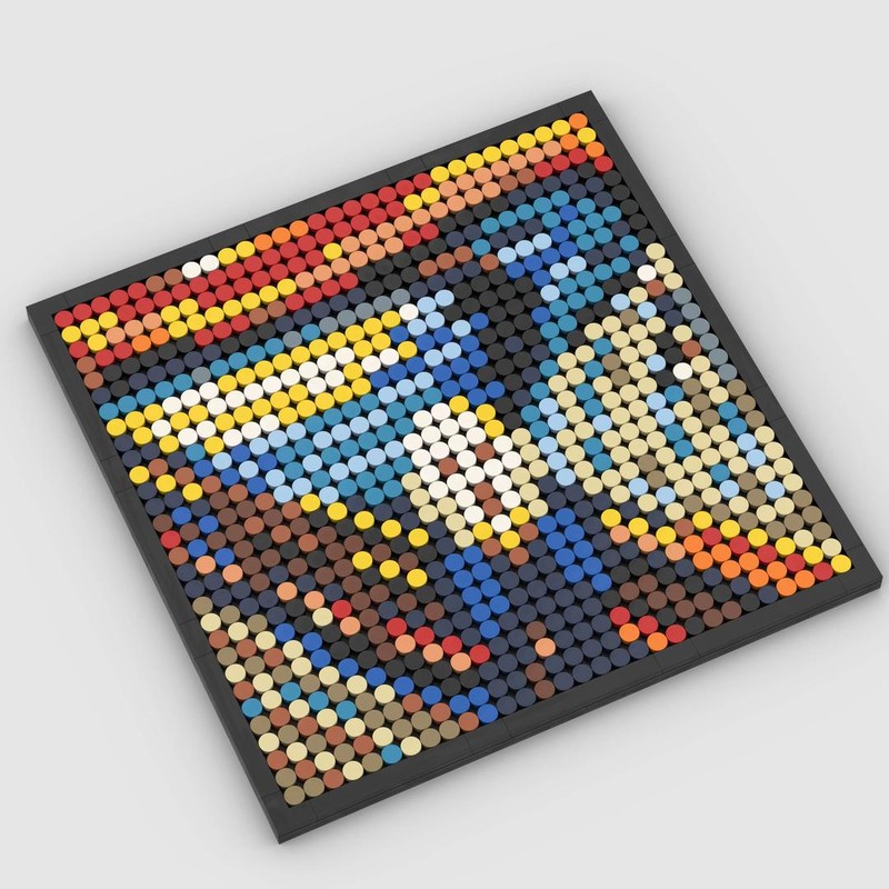 Lego MOSAIC-008-the scream