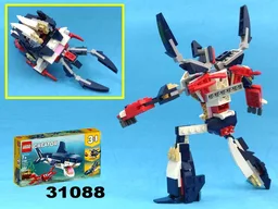 Transformer Insect/Insecticon Shrapnel from LEGO Creator set 31088: Deep Sea Creatures