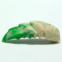 Large Figure Accessory, Rahkshi Kraata Stage 3 with Marbled Green Tail Pattern / Pearl Lime