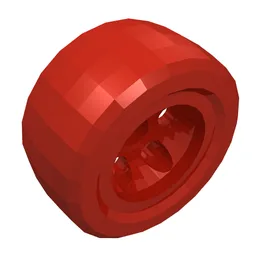 Wheel 30.4 x 14 Solid Smooth / Red