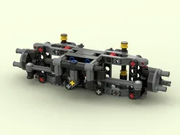 Front axle with suspension