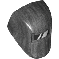 Lego Headwear Accessory Welding Mask with Visor, White Reflection print / Pearl Titanium