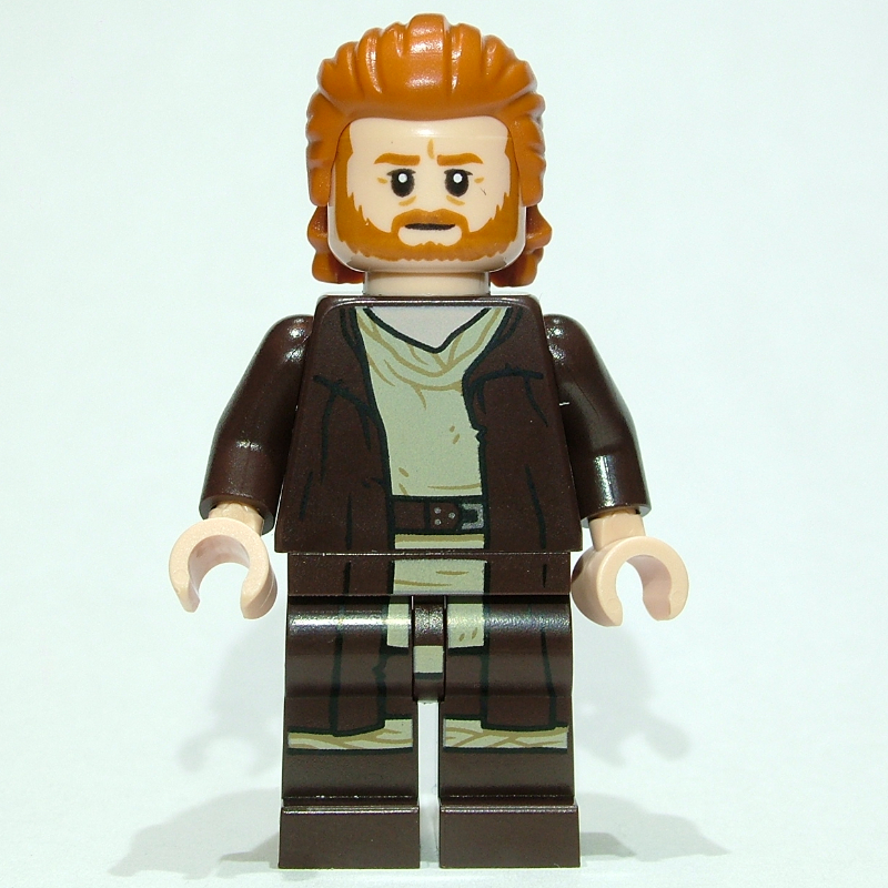 Lego Obi-Wan Kenobi - Dark Brown Robe, Long Hair