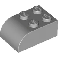 Brick Curved 2 x 3 / Light Bluish Gray