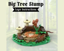 Big Tree Stump - Lego Forest Moc