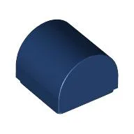 Brick Curved 1 x 1 x 2/3 Double Curved Top, No Studs / Dark Blue