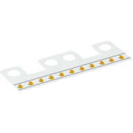 Lego Hipwear Skirt, 4 Holes with Yellow Ducks Pattern [10mm] / White