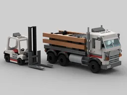 Stake Bed Truck & Forklift