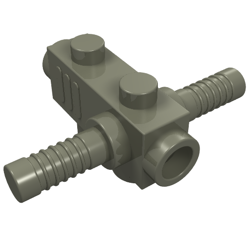 Lego Tool Chainsaw / Drill Body / Dark Gray
