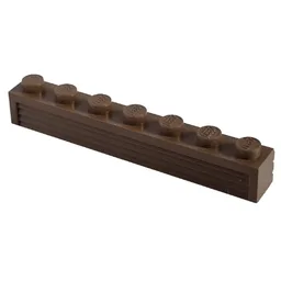Modulex Brick 1 x 7 with Horizontal Grooves / Modulex White