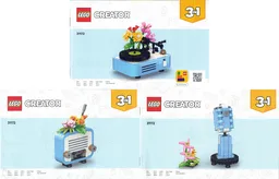 Record Player with Flowers