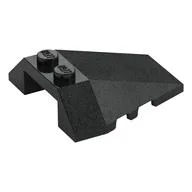 Brick Wedged, Sloped 4 x 4 Triple, Stud Notches / Black