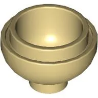 Brick Round 2 x 2 Dome Bottom [Open Stud] / Tan