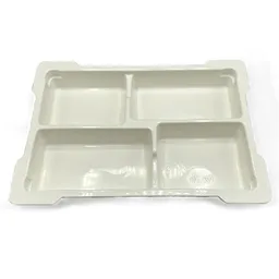 Storage / Sorting Tray, SPIKE Prime, Upper Tray - 4 Cups [For New Style Storage Bins] / White