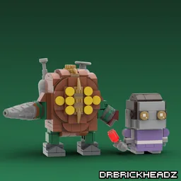 Big Daddy + Little Sister (Bioshock) Brickheadz