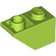 Brick Sloped Inverted 45° 2 x 1 / Lime