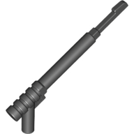 Lego Weapon Spear Gun with Squared Trigger and Thick Spear Base / Black