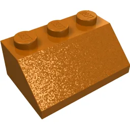 Brick Sloped 45° 2 x 3 / Dark Orange