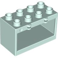 Lego Duplo Container Box 2 x 4 x 2 with Open Sides / Light Aqua