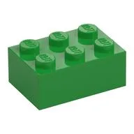 Brick 2 x 3 / Bright Green