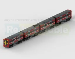 Class 387 Electrostar 4-Carriage EMU Train in Gatwick Express Livery