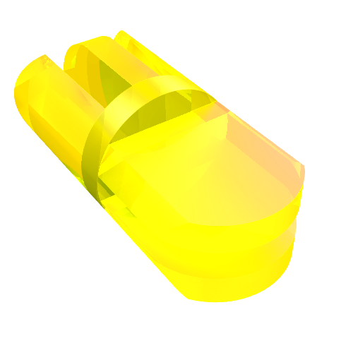 Lego Arm Piece 90° Turn [2 / 3 Fingers] / Trans-Neon Green