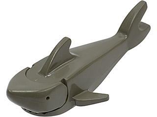 Lego Shark with Pointed Nose and Debossed Eyes