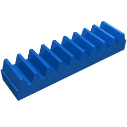 Technic Gear Rack 1 x 4 / Blue
