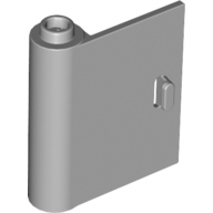 Lego Door 1 x 3 x 3 Left - Open Between Top and Bottom Hinge / Light Bluish Gray
