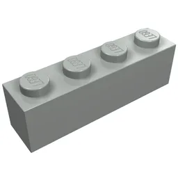 Brick 1 x 4 / Light Gray