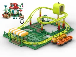 CATERPILLAR MUSHROOM KIDS COASTER