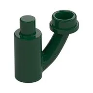 Plant, with Bar and Off-shoot with Stud / Dark Green