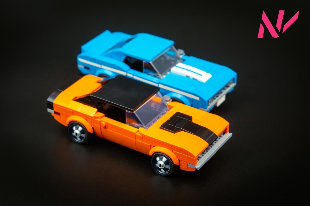Lego Camaro + Challenger (2 fast 2 furious muscle car double pack)